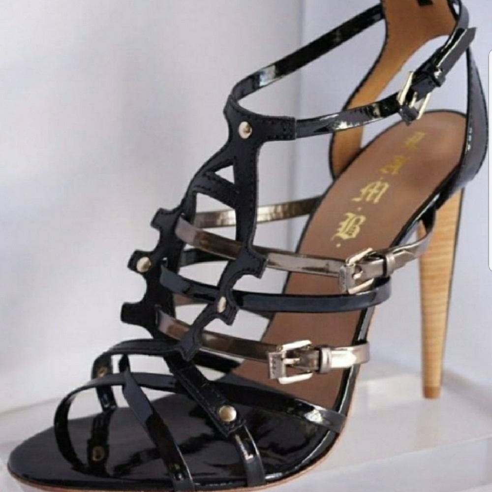 L.a.m.b. lamb black ladonna heels.